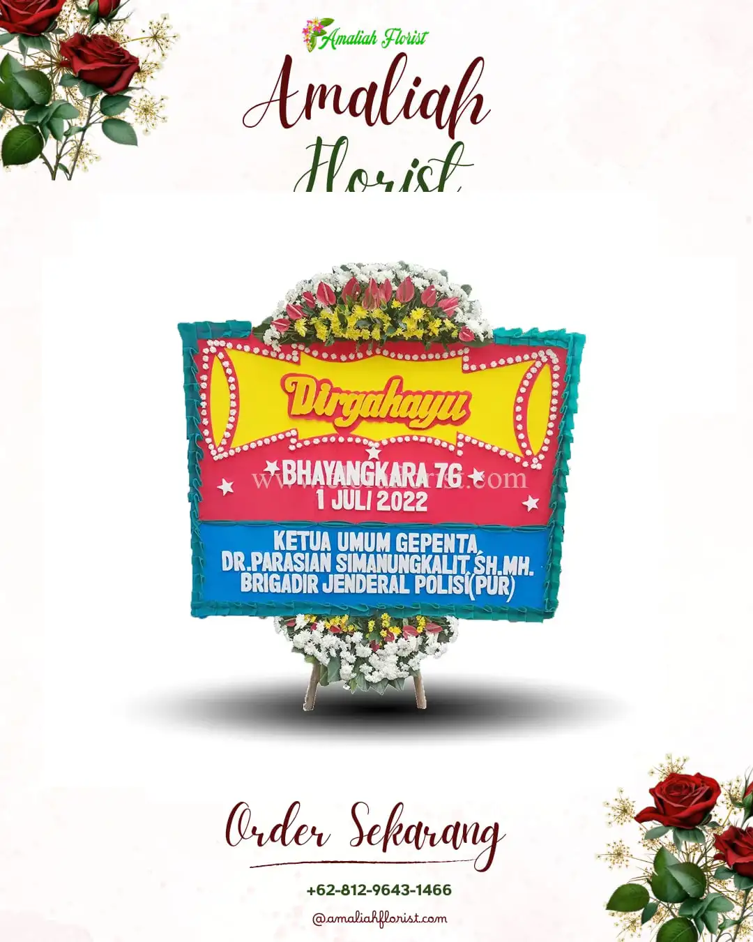 Papan Bunga HUT Ulang Tahun Terangun